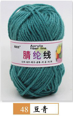 Hilo acrílico de cuatro hilos fibra persa modificada hilo de lana de poliéster hilo hecho a mano para niños 25g grupo 12 traje de color fabricante de hilo de bricolaje