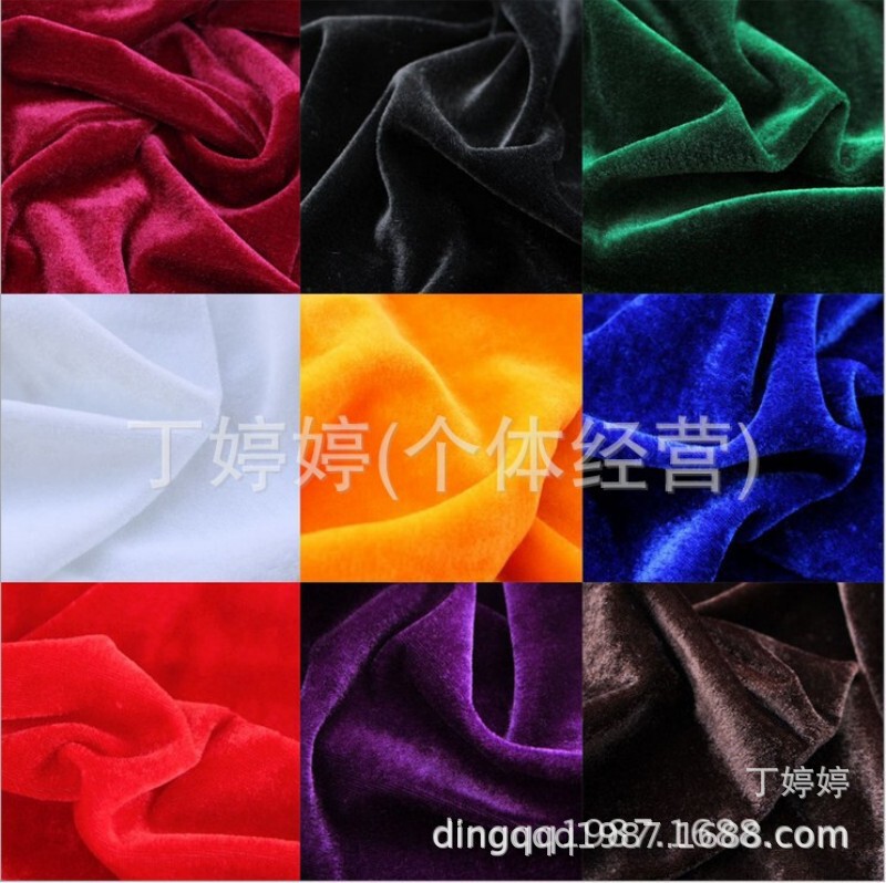 1 M 6 m wide (thick) gold velvet dense velvet cloth stall cloth tablecloth wedding background toy Christmas head ring