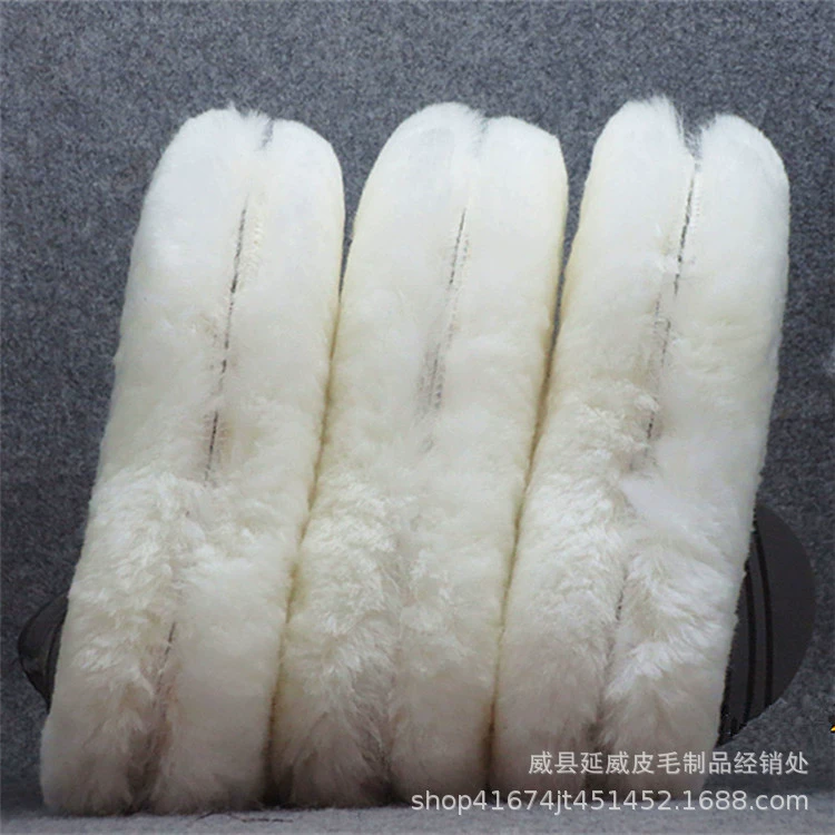 Производители поставляют шерстяные стельки из меха, интегрированные мужские и женские зимние утолщенные теплые стельки