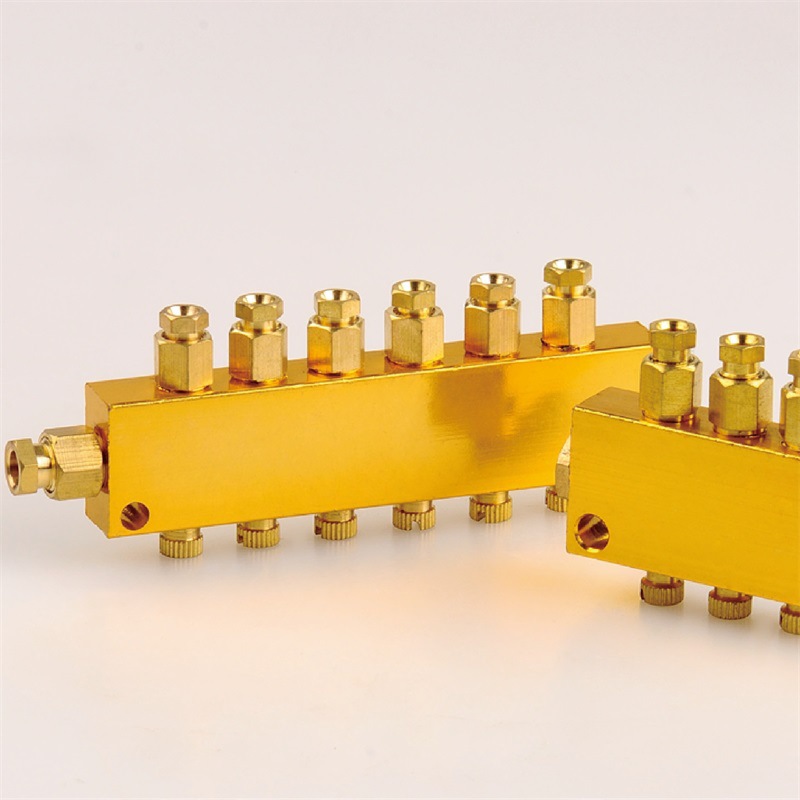 诸暨永迪机床润滑油管路分配器油分离器 可调分油块润滑泵油排