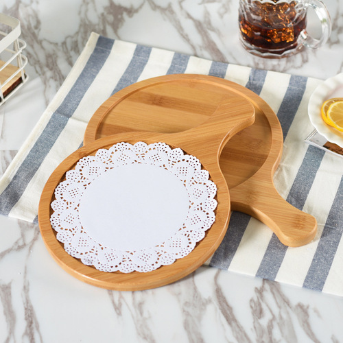 Household steak baking tray bamboo wooden tray bread cake sushi cheese plate cheese tray pine wood pizza tray