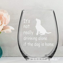 新款创意英文字母logo蛋形杯 无腿洋酒杯红酒杯 广告玻璃杯子