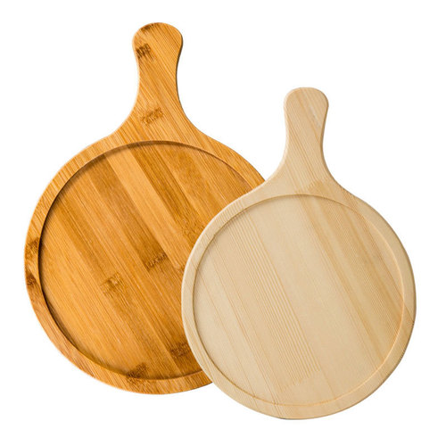 Household steak baking tray bamboo wooden tray bread cake sushi cheese plate cheese tray pine wood pizza tray