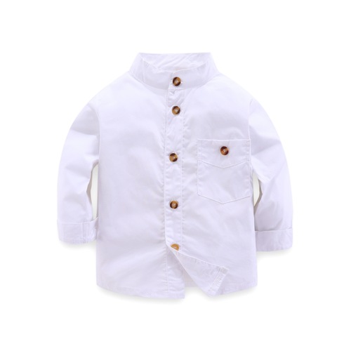 SAMGAMI BABY Autumn New Children's Clothing Fashion Korean Version Boys' Gentleman Set White Shirt + Overalls