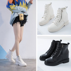 2023 New Arrival Women's British-Style Elevator Martin Boots with Side Zipper – Trendy Autumn Chelsea Short Boots