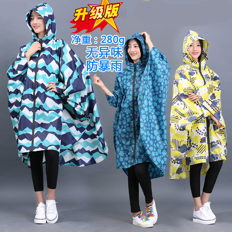 Unisex Cape Raincoat Fashion Raincoat Women's Super Waterproof Zipper Poncho Cycling Casual Hiking Raincoat