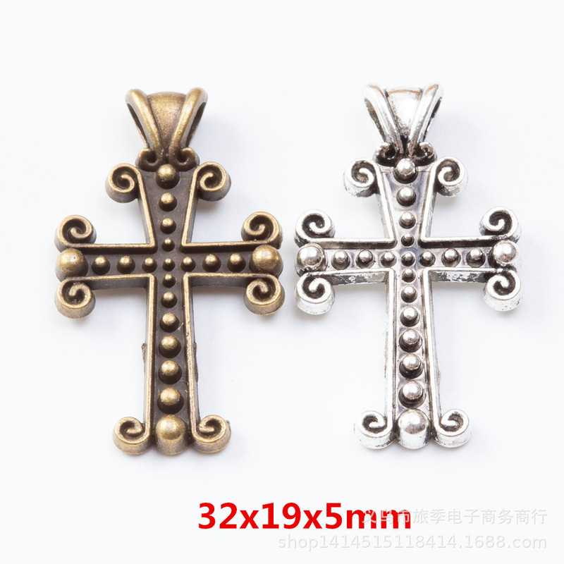 DIY Retro Zinc Alloy Jewelry Accessories Pendant Cross Pendant Zakka Wholesale Factory Direct Sales 1783 DIY Retro Zinc Alloy Jewelry Accessories Pendant Cross Pendant Zakka Wholesale Factory Direct Sales 1783