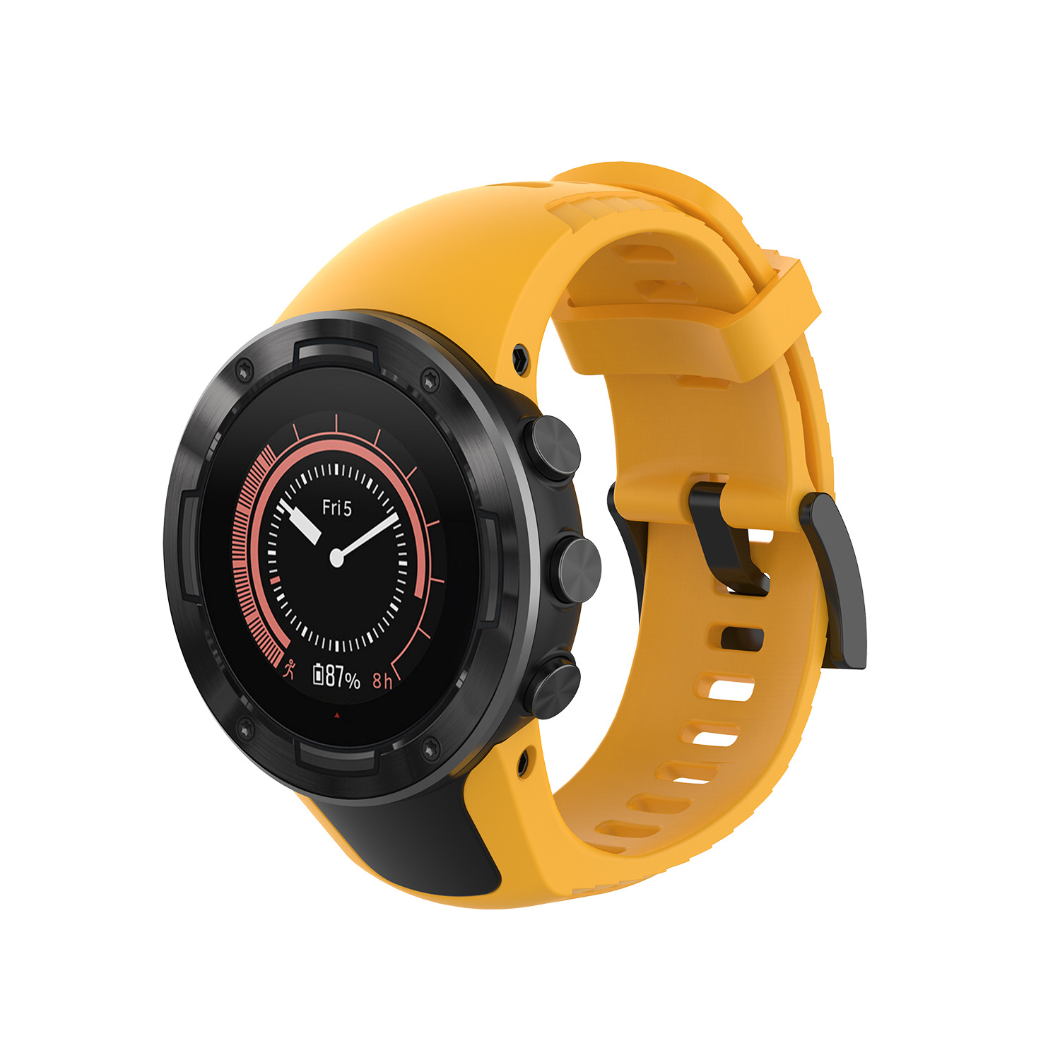  Correa de repuesto de silicona para Suunto 5, transpirable y deportiva, compatible con reloj Suunto 5