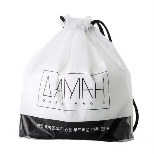 Korean Black Magic DAMAh Wet and Dry Reusable Face Towel, Thick Cleansing Non-woven Soft Cloth Roll