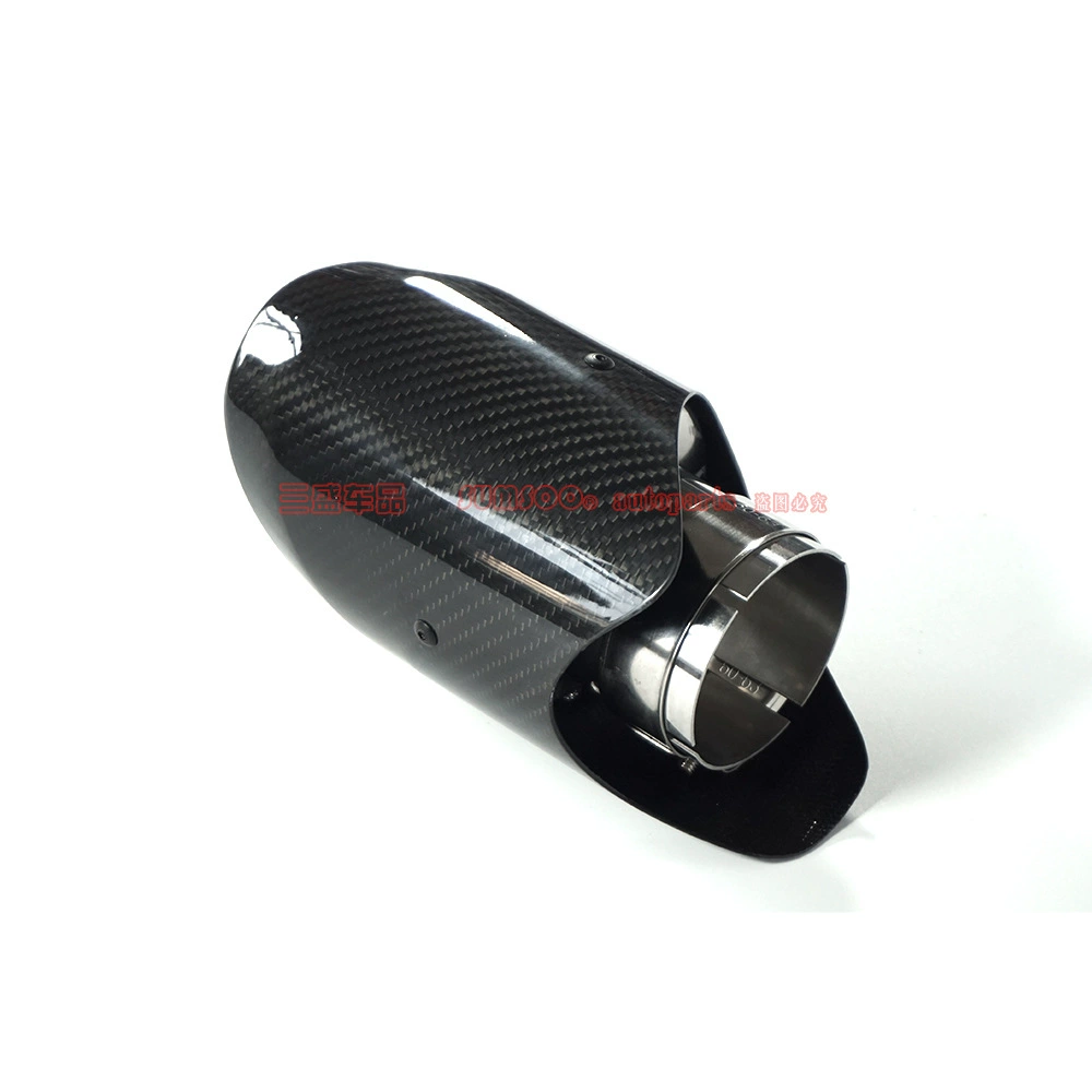Универсальная установка выхлопной трубы автомобиля, хвостовое горло из углеродного волокна, Cayenne, прямой край, изогнутый край, одинарная Модифицированная задняя насадка