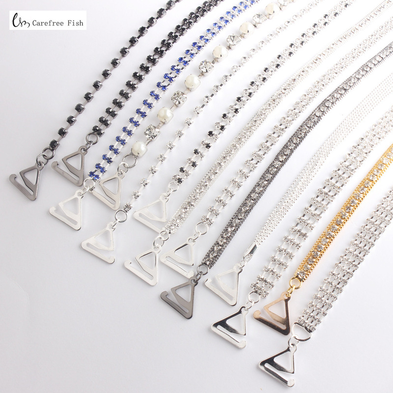 Cross-Border European and American Party Metal Bra Straps with Rhinestone Embellishments, Diamond Bra, Bandeau, Direct from Manufacturer Cross-Border European and American Party Metal Bra Straps with Rhinestone Embellishments, Diamond Bra, Bandeau, Direct from Manufacturer