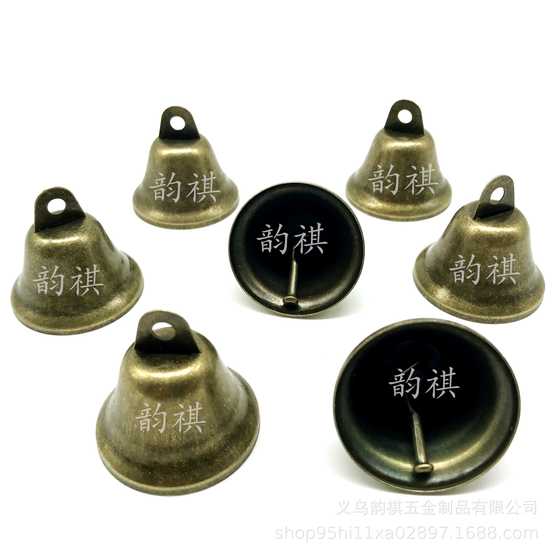 Бронзовый колокольчик с рогом 38 мм колокольчик бронзовый винтажный открывающийся Колокольчик для ветра DIY аксессуары ручной работы