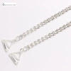 Double row diamond silver white