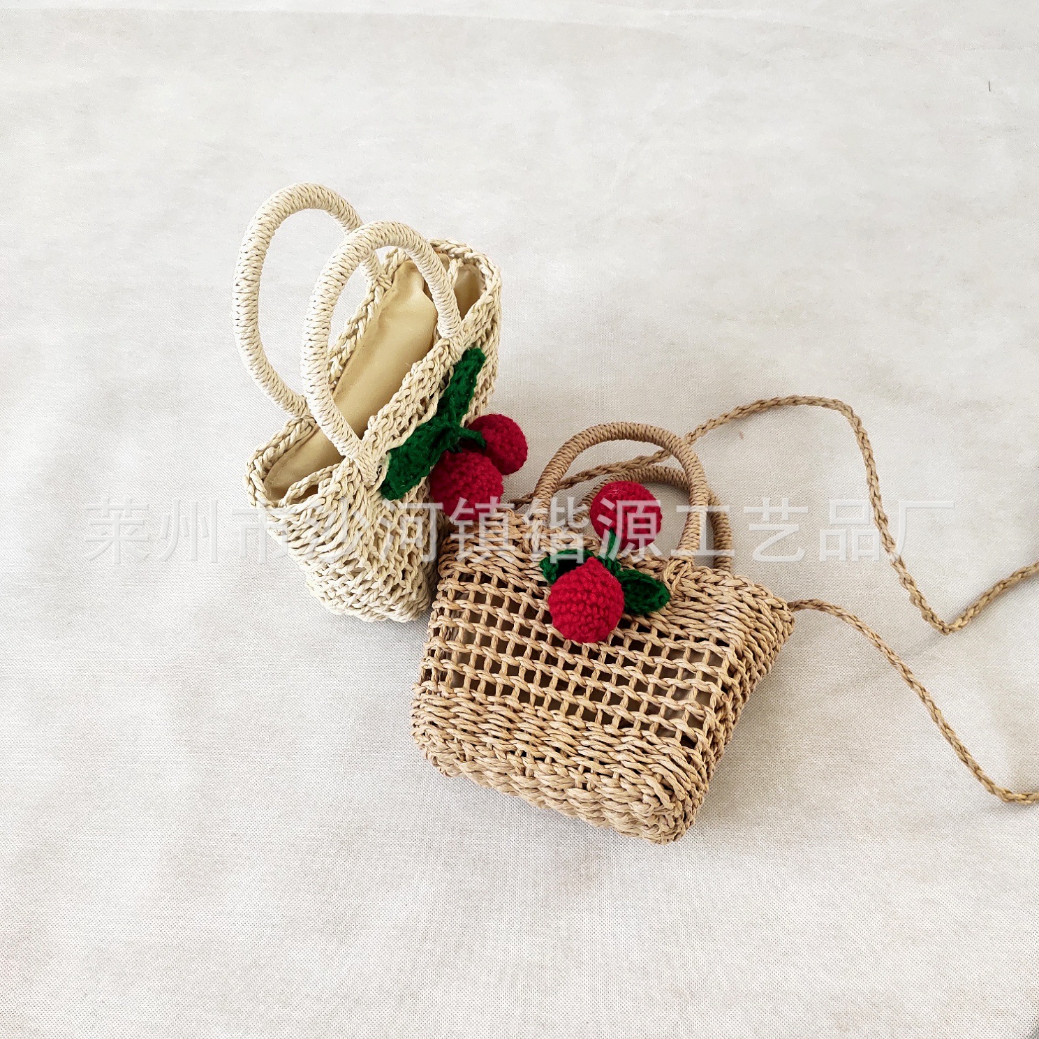 Straw handheld shoulder bag, small beach hand loop bag, one-shoulder bag, factory direct supply 4