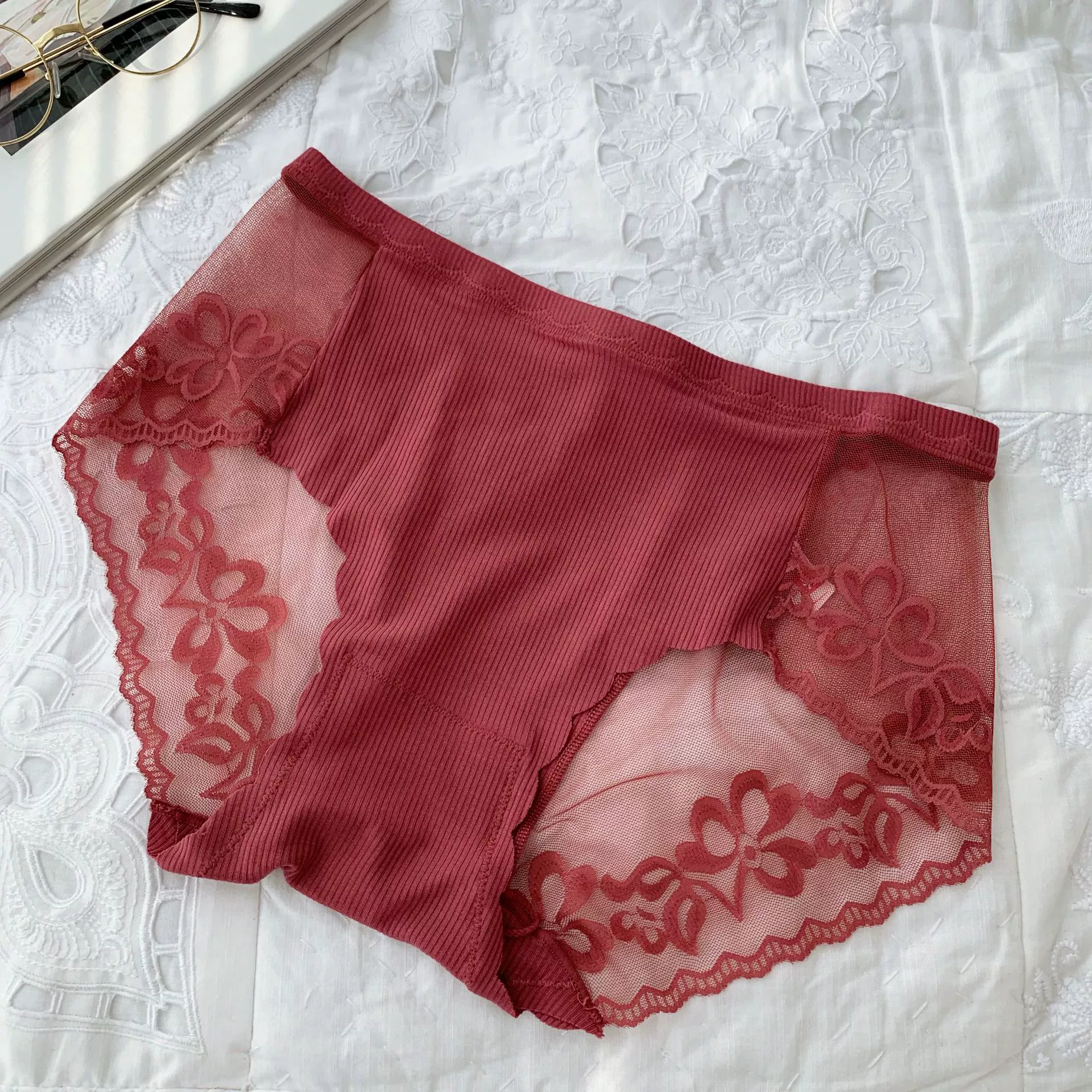 维密姑娘 Summer sexy pants, underwear, mid rise, plus size