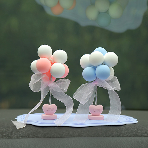 Internet celebrity romantic shaking head confession balloon car ornament creative personalized clay balloon