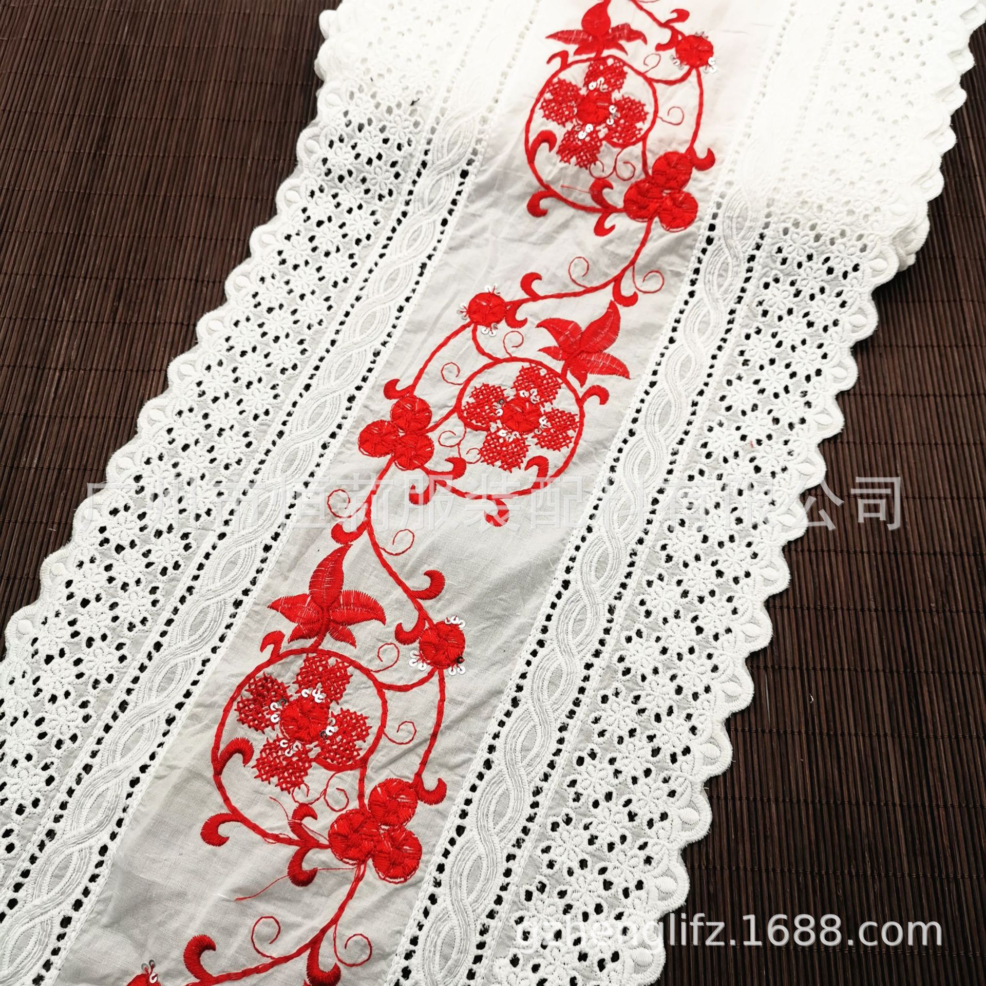 特价镂空刺绣棉布花边 彩色水溶花边 服装辅料童装婚纱配饰