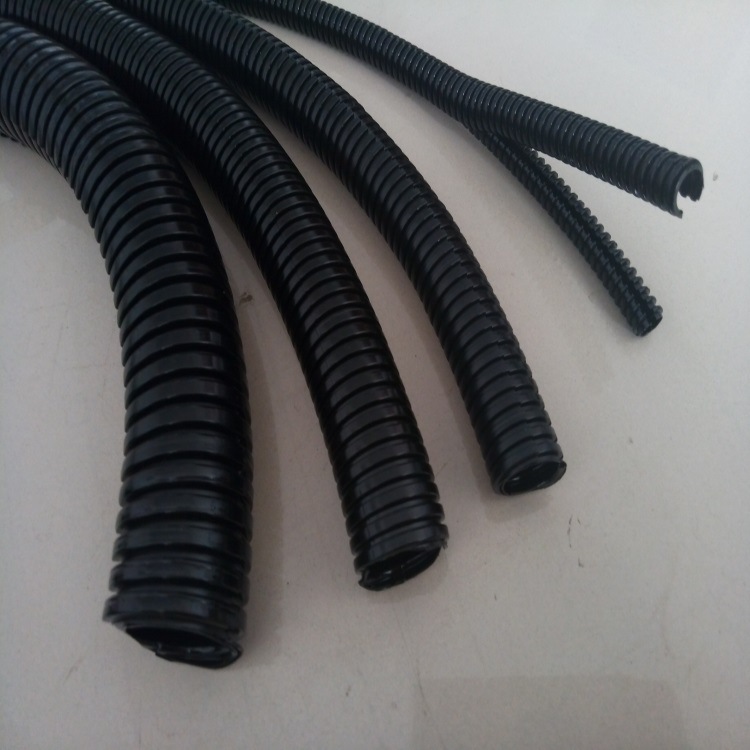 AD25.8双开口阻燃波纹管 双层剖开式塑料穿线软管