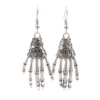 001-69. Ancient silver skull hand