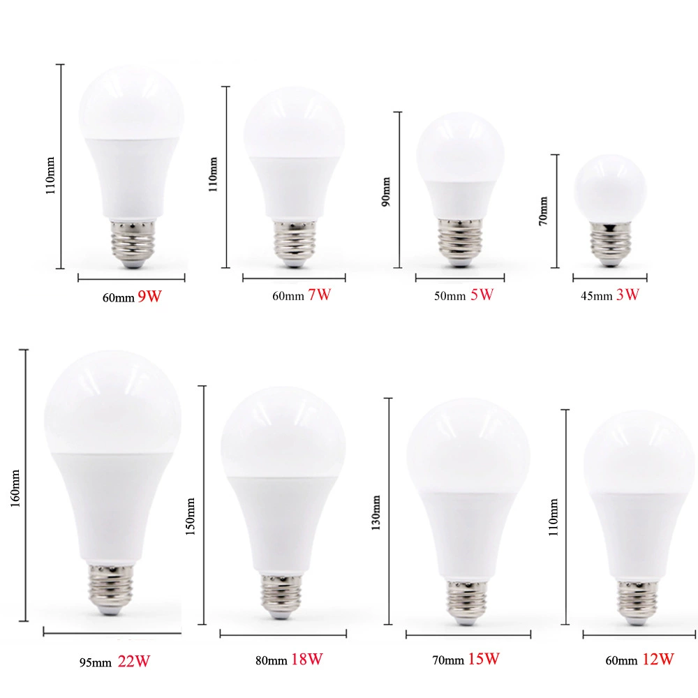 LED-лампа, 3W, 5W, 7W, 9W, 12W, 15W, 18W, 22W