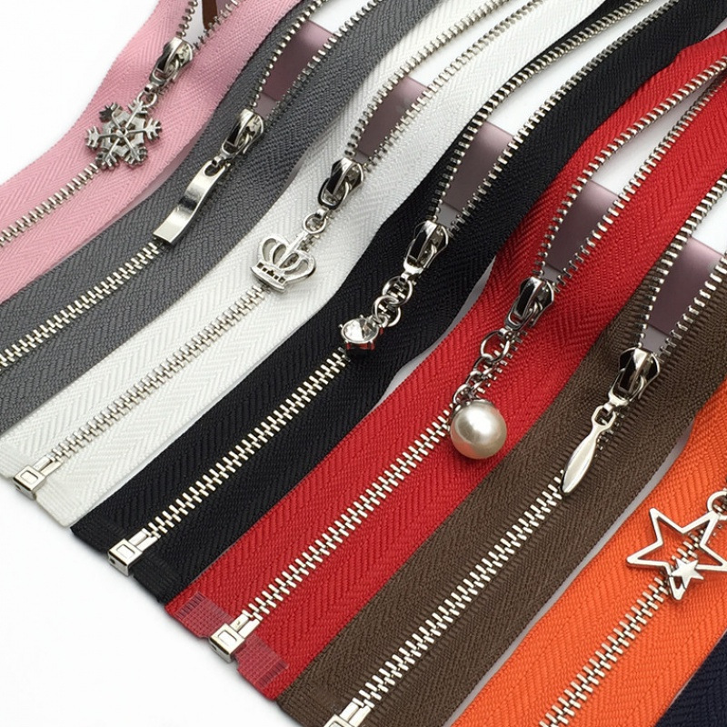 3号白铜白金闭尾金属拉链 鞋服码装服装箱包可订颜色金属拉链