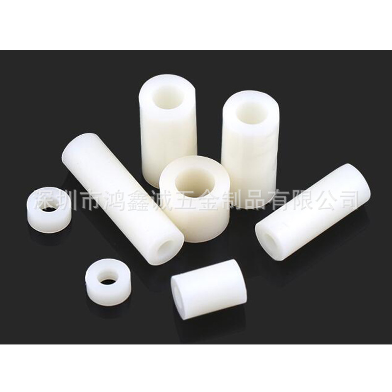 M3M4绝缘柱塑料垫柱直通柱尼龙管ABS垫片圆孔支柱间隔柱7*3*L高压