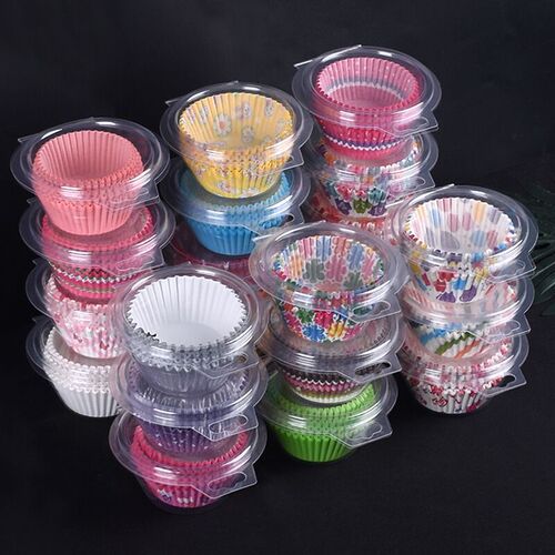 Baked small cake paper cup holder with high temperature resistance glutinous rice snow Mei Niang anti-oil bottom cup 100 pieces barrel cake paper cup holder