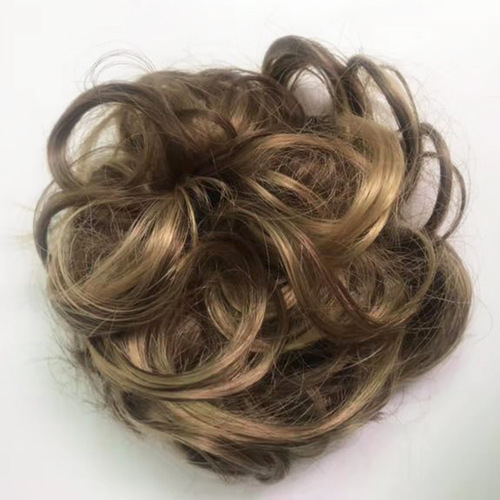 Cross-border special supply of high-temperature silk wigs, European and American messy hair bands, fluffy ball hair, Taoist nun hair, direct sales from manufacturers