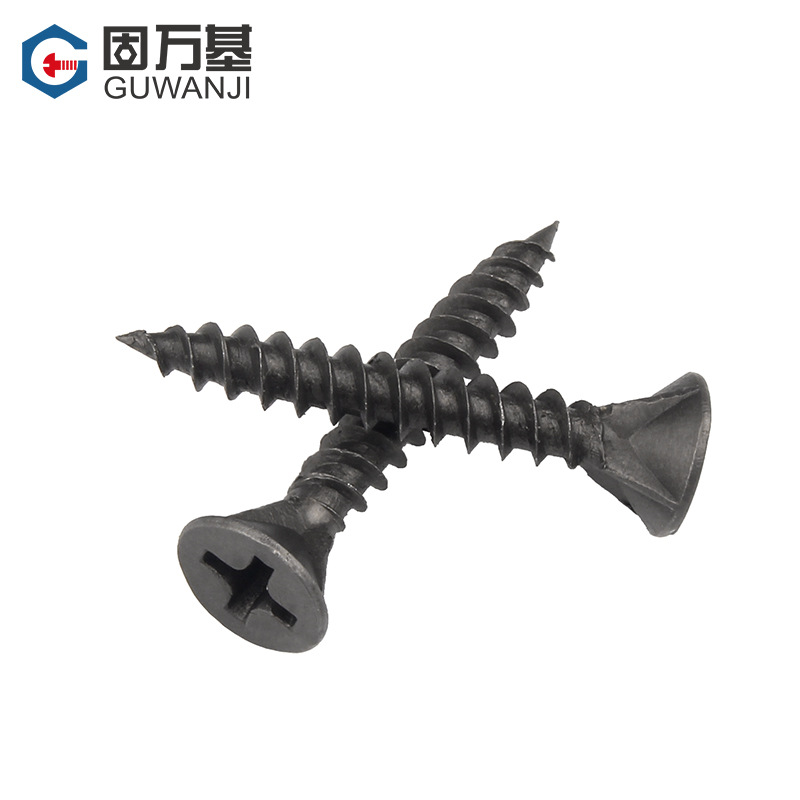 Clavos de plato de pared de fósforo gris hierro cruzados clavos aventados de cuatro ranuras autoroscados clavos para pladur para carpintería de yeso tornillos de cabeza plana M3.5