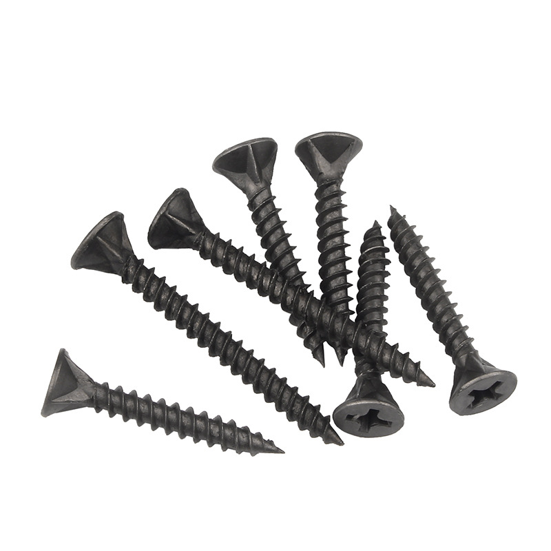 Clavos de plato de pared de fósforo gris hierro cruzados clavos aventados de cuatro ranuras autoroscados clavos para pladur para carpintería de yeso tornillos de cabeza plana M3.5