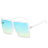 Trend glasses, fashionable multicoloured sunglasses, European style, plus size