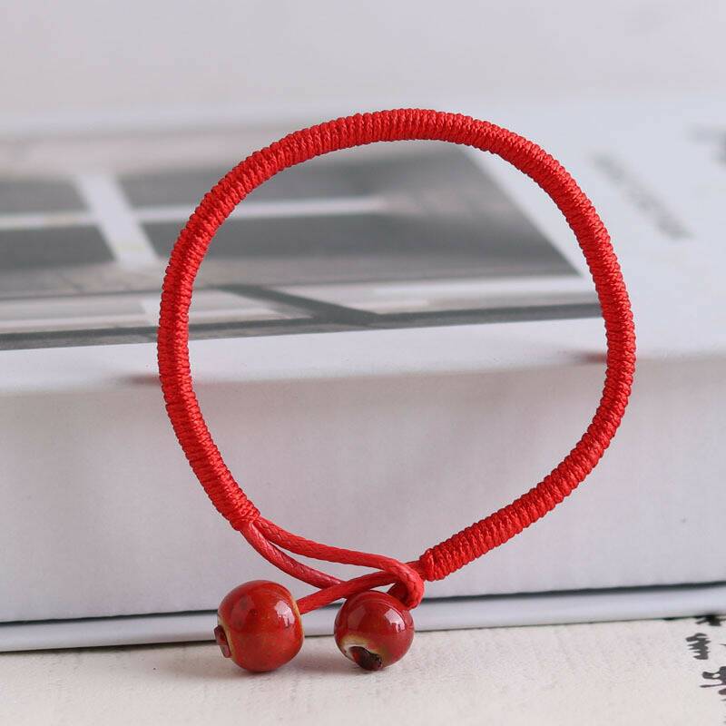 Birth year red rope bracelet male and female student couple bracelet personalized birthday gift wholesale