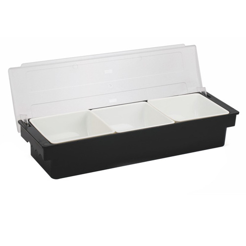 Plastic Multi-Compartment Fruit Box, Preservation Seasoning Box Bar Bar Counter Use Divided Fruit Box Cocktail Decoration Box Wholesale