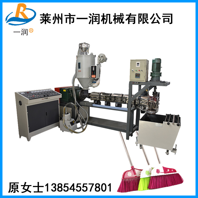片料PET拉丝机机组  矿泉水瓶料PET毛刷丝扫把丝拉丝机组