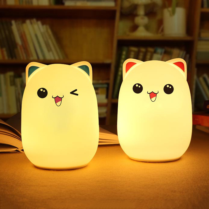 Cute Cartoon Bunny Silicone Pat Light Charging Base Koala Cute Unicorn Internet Celebrant Hot Selling Nightlight