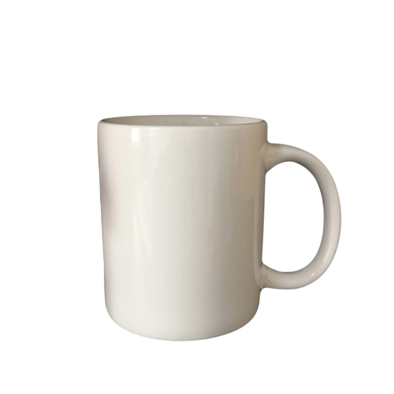 Simple Puro Blanco Taza de cerámica italiano concentrado taza de café Taza de cerámica taza impresa logotipo patrón
