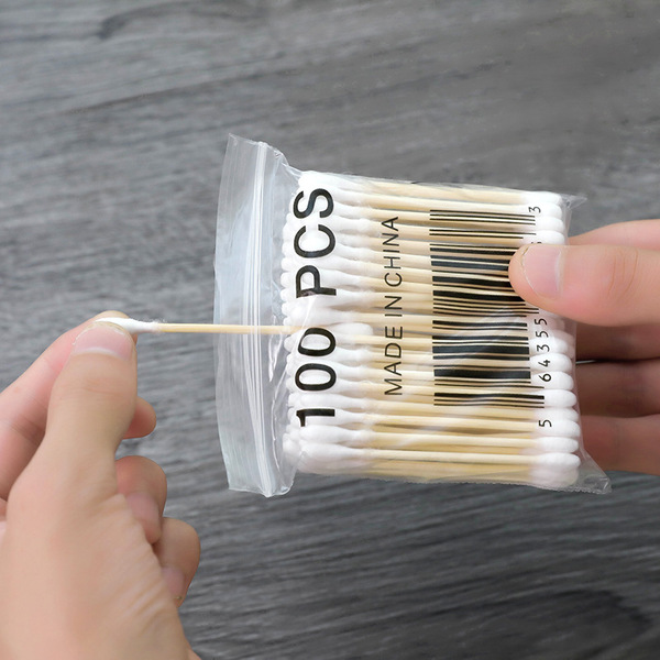 High quality double-sided disposable cotton swabs