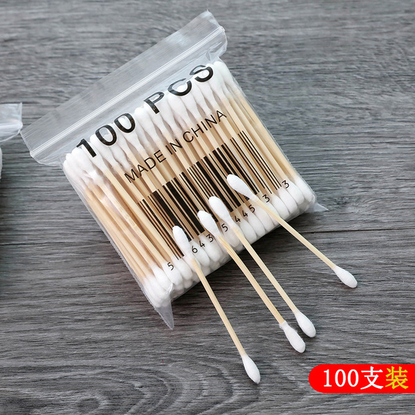 High quality double-sided disposable cotton swabs