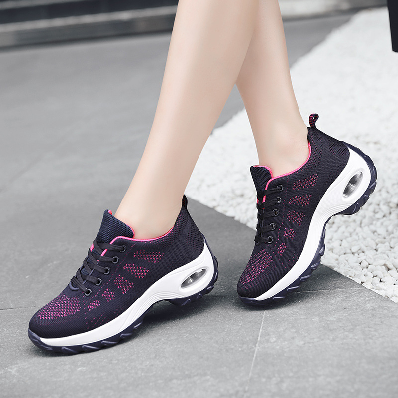 Zapatos de baile de fondo suave adulto de las mujeres transpirable malla zapatos de baile fantasma Baile Especial zapatos de fitness running Sneaker