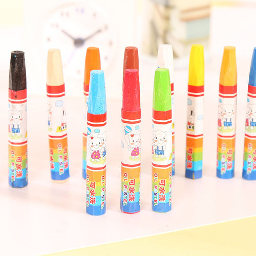Cartoon colored painting 12 colors 24 colors 36 colors oil pastels children's doodle crayons wholesale student learning supplies T