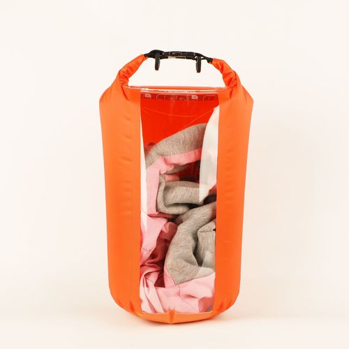 Ultra-lightweight waterproof bag, transparent window plaid dry bag storage, swimming rafting bag, portable bag, men's and women's travel bag