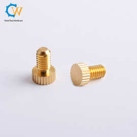 厂家订制滚花销钉手拧螺丝 自动车床螺母加工 铆钉 滚花轴加工