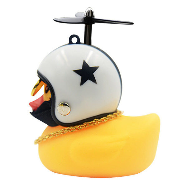 Little Yellow Duck Car Motor Vehicle Douyin Social Net Red Helmet…