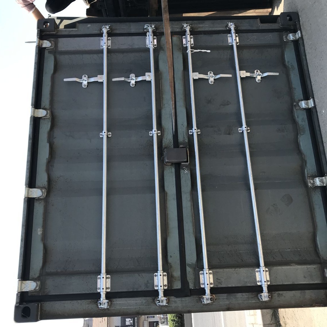 工厂全新定/ 碳钢 不锈钢集装箱大门 仓库防盗推拉双开门批发