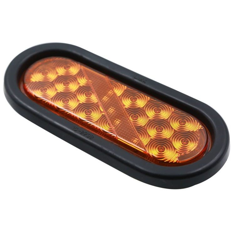 Boat trailer universal 6-inch oval signal light for cross-border export trailer light
