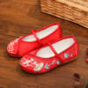 Hanfu girl embroidered shoes Old Beijing children's handmade cloth shoes ethnic style old -fashioned shoes student dance performance shoe