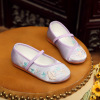 Hanfu girl embroidered shoes Old Beijing children's handmade cloth shoes ethnic style old -fashioned shoes student dance performance shoe