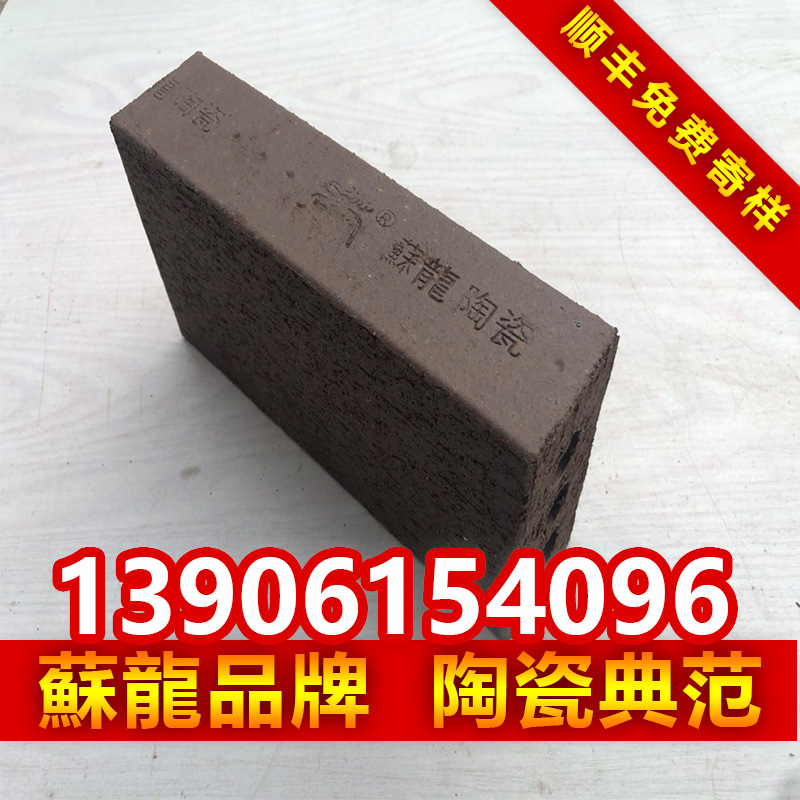 厂家直供 宜兴真空陶土烧结砖人行道砖 景观园林砖 广场铺地砖