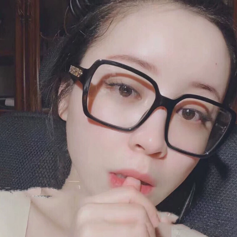 Очки Net Red Xiaoxiang Same Frame 2137 Анти-радиация синего света, большие очки, женские, ипластичная зеркальная свежая зеркало