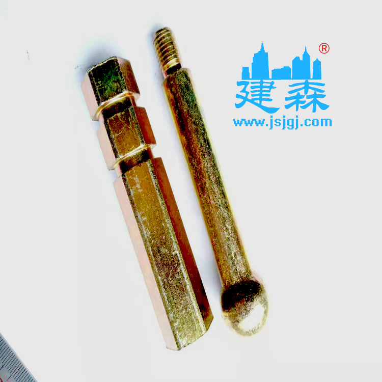 【永年螺丝】厂价直销镀锌开槽六角螺母沉降观测标测点M12*100